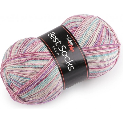 Prima-obchod Pletací příze Best socks / ponožkovka 150 g, barva 11 (7377) fialová