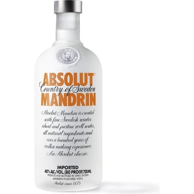 Absolut Mandarin 40% 0,7 l (holá láhev)