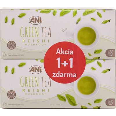 ANilab Zelený čaj s Reishi 30 x 2 g
