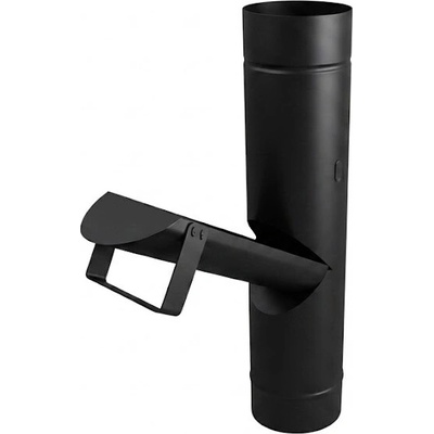 Prefa P.10 Klapka pre zber dažďovej vody hliník Ø 120 mm 03 čierna