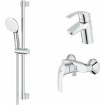 GROHE Комплект за смесител за мивка и душ Grohe Eurosmart New M с душ гарнитура (23322+335502+27853003)