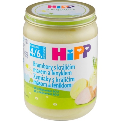 HiPP Zemiaky s králičím mäsom a feniklom 190 g