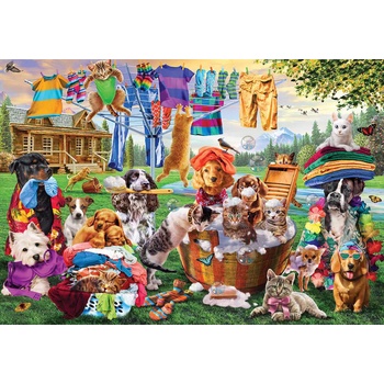Masterpieces - Puzzle Laundry Day Rascals 1000 XXL - 1 000 piese
