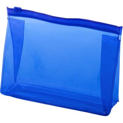 Anda Present kosmetická taštička z PVC na zip modrá