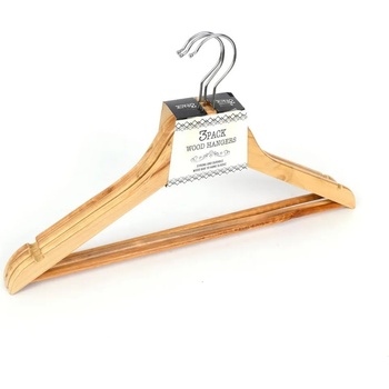 3 бр дървени закачалки за дрехи