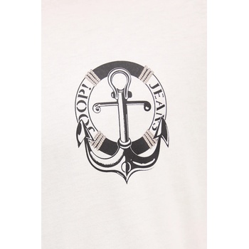 JOOP! Памучна тениска Joop! в бежово с принт 30047014 (30047014)