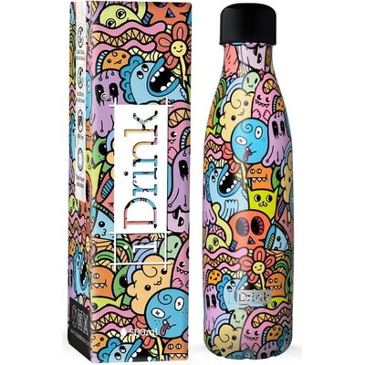 I Drink Nerezová kovová termoska doodle 500 ml