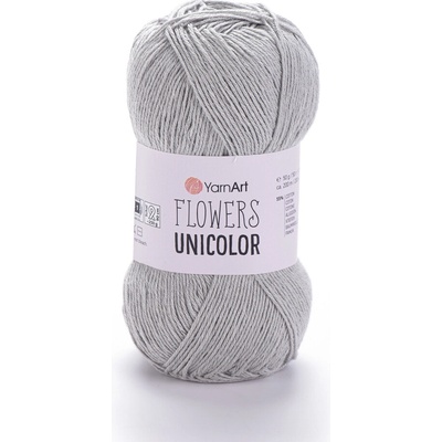 Yarn Art Flowers Unicolor 741 světle šedá