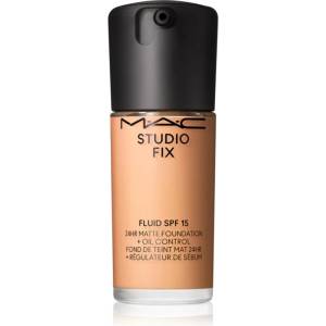 MAC Cosmetics Studio Fix Fluid SPF 15 24HR Matte Foundation + Oil Control матиращ фон дьо тен SPF 15 цвят NW18 30ml