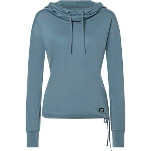 super. natural Дамски вълнен пуловер super. natural Women's Funnel Hoodie - Stormy Weather - размер XS (105-4297-1611)