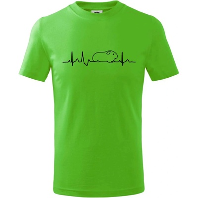 EKG morča tričko detské Apple Green