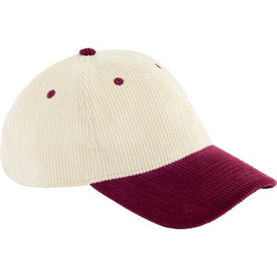 Beechfield Contrast Corduroy B 690 natural/bur Natural/burgundy