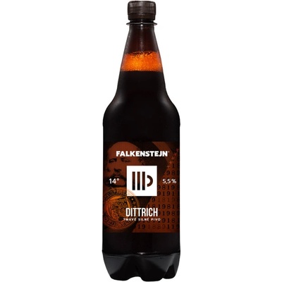 Falkenštejn Dittrich Silné pivo černé 5.5% 14° 1 l (pet)