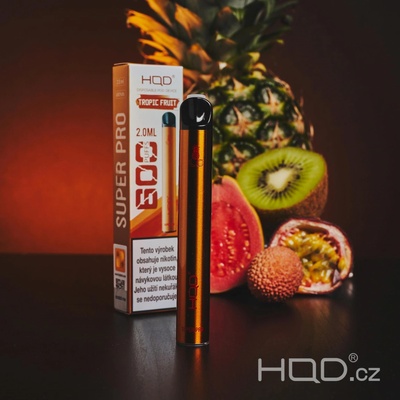 HQD Super Pro Tropické Ovoce 20 mg 600 potáhnutí 1 ks