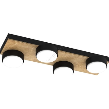 Luminex Плафон SEMA 4xGX53/15W/230V черен/кафяв/дъб (LU7943A)