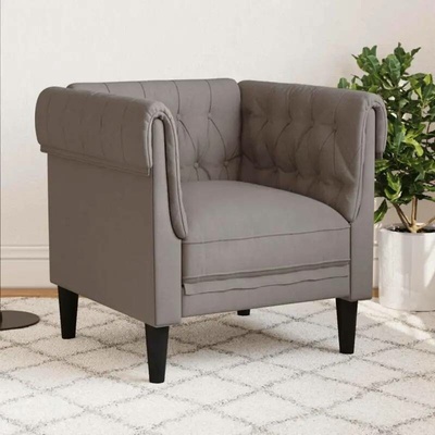 vidaXL 11461.372543 Chesterfield taupe textil