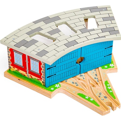 Bigjigs Trojité depo s vraty