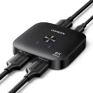 UGREEN 2-портов HDMI 8K превключвател за компютри и монитори - Ugreen Switch HDMI 8K (65877)