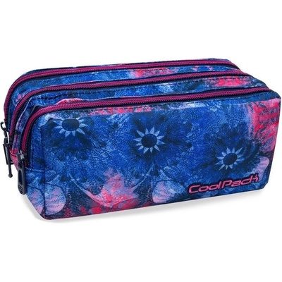 COOLPACK Правоъгълен ученически несесер Cool Pack Primus - Pink Magnolia, с 3 отделения (B60011)