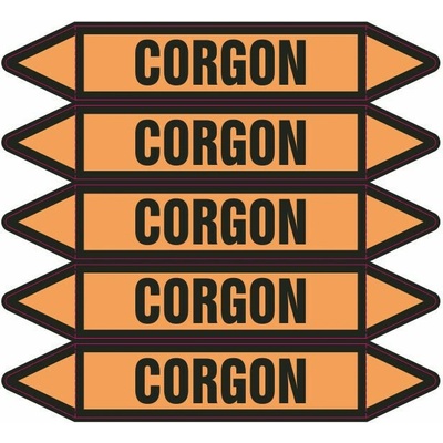 Grafiko | Corgon - dle ČSN 13 0072 - Materiál fólie s ochrannou laminací, Rozměr aršík 5ks šipka 250x52mm