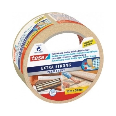 Tesa Extra Strong Obojstranná lepiaca páska 10 m x 50 mm