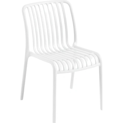 Textilomanie Plastová židle TREGO, bílá