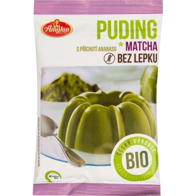 Amylon Puding Matcha ananasový bez lepku Bio 40 g