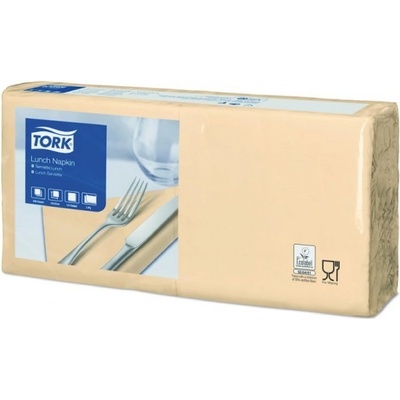 Tork Advanced servítky 2-V 33x33 slonovinová kosť TORK/477206PAK 250ks