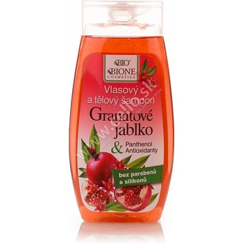 BC Bione vlasový a telový šampón Granátové jablko 255 ml