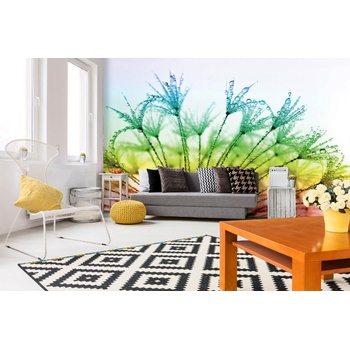 DIMEX ART s. r. o Самозалепваща се флизелинова фототапета глухарче с роса 375 x 250 см