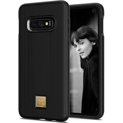 Spigen La Manon Classy Case - дизайнерски силиконов (TPU) калъф за Samsung Galaxy S10E (черен)