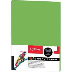 Optima Цветна копирна хартия OPTIMA A/4 80 g зелена 100 листа/пакет 130065 (130065)