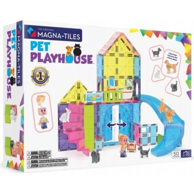 Magna-Tiles Magnetické stavebné kocky Pet Playhouse 50 ks domček