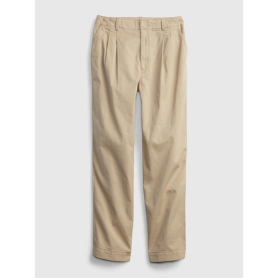 Gap Béžové dievčenské nohavice Teen chinos khaki