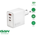 4smarts Захранване за ел. мрежа с USB-A и 2xUSB-C изходи с технология за бързо зареждане - 4smarts GaN Wall Charger Pocket 100W (бял) (542100)