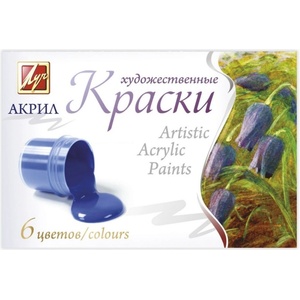  Акрилни бои 6цв. Луч 1408