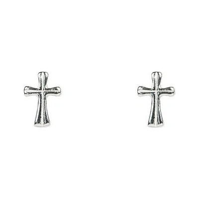 Infinitysilver stříbrné náušnice křížky 433122