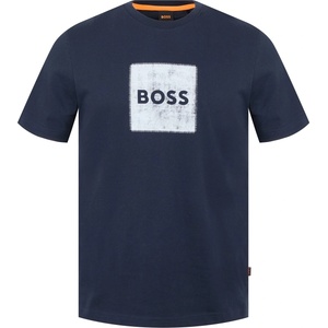Boss Тениска Boss Men's Orange Box Logo Cotton Short Sleeve T-Shirt - Navy 404