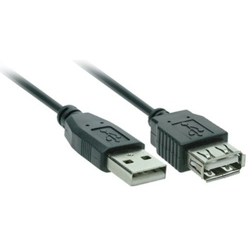 Solight SSC0404E USB kábel, USB 2.0 A konektor - USB 2.0 A zdierka, 4m, manžeta