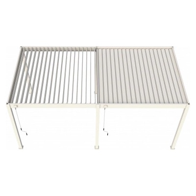 Outdoor Creations Hliníková pergola s lamelami ORION 360x530cm 6 stojek Bílá