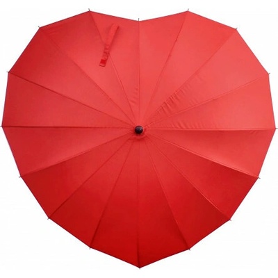 Legami deštník ve tvaru srdce Legami I Love You Heart-Shaped Umbrella Manual Red