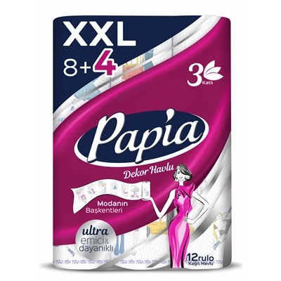 Papia Кухненска ролка Decor 8+4бр (76543456789)