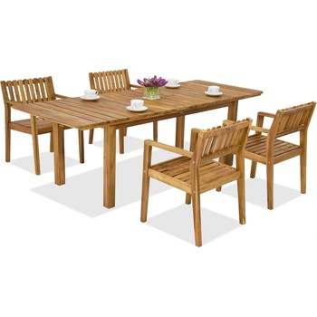 Garden Point Дървени градински мебели Jakarta/Timor 4 Garden Point (GAP352_4xGAP353)