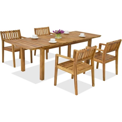 Garden Point Дървени градински мебели Jakarta/Timor 4 Garden Point (GAP352_4xGAP353)