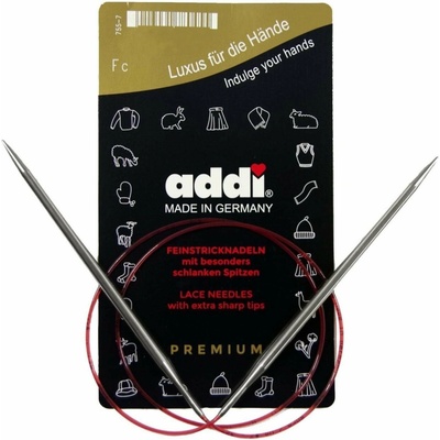 Addi Kruhové jehlice Premium 80 cm / 3,5 mm 1ks – Zboží Dáma