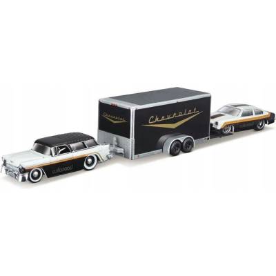 Maisto Team Haulers 1955 Chevrolet Nomad + 1971 Chevrolet Vega 1:64