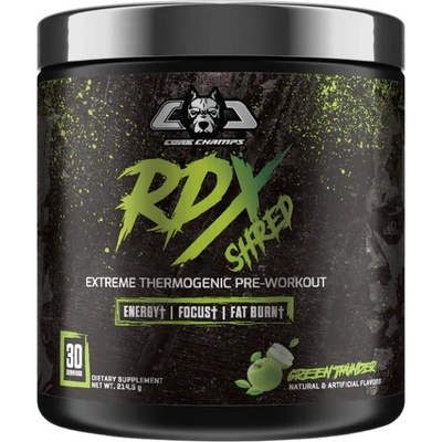 Core Champs by Kai Greene RDX Shred | Extreme Thermogenic Pre-Workout [214.5 грама] Зелена ябълка