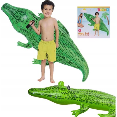 Bestway Nafukovací krokodýl s držadlem 168 x 89 cm – Zboží Dáma