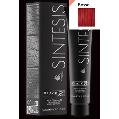 Black Sintesis Color Creme New Rosso - Krémová barva na vlasy 100 ml