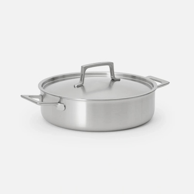 Fabini Nerezová beznýtová pánev TEGAME s poklicí Lucca 4.0 p. 28 cm 4 l